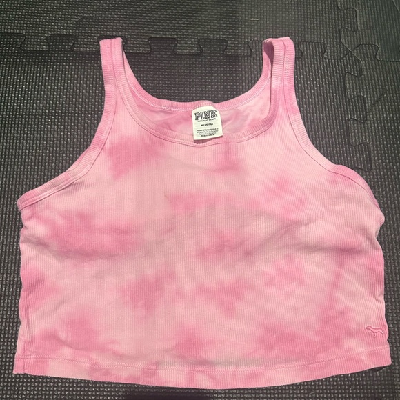 PINK Victoria's Secret Tops - PINK Victoria's Secret Tie-Dye Tank Top - Pink